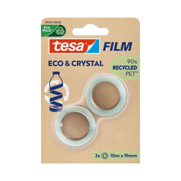 tesa Eco and Crystal Tape 10mx19mm 2 Pack