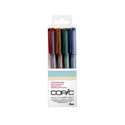 Multiliner Set Cobalt, Olive, Sepia, Wine 0.3