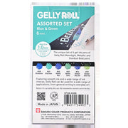 Gelly Roll Blue & Green Assorted 6pc Set