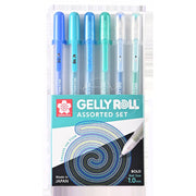 Gelly Roll Blue & Green Assorted 6pc Set