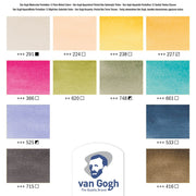 Van Gogh Watercolour Pocket Box 12 Half Pan Muted