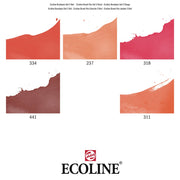 Ecoline Brushpen Set 5pc - Red