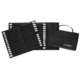 Copic Marker Wallet 72 Black with Shoulder Strap