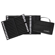 Copic Marker Wallet 72 Black with Shoulder Strap