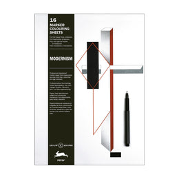 Pepin Marker Colouring Sheets - Modernism