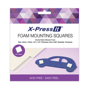 X-Press It Foam Mounting Squares 12x12mm 144pcs
