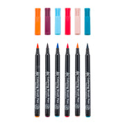 Sakura Koi Colouring Brush Pen, 6pc Set Sunset