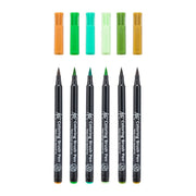 Sakura Koi Colouring Brush Pen, 6pc Set Nature