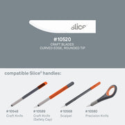 Slice Craft Blades Curved 4 Pk
