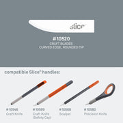 Slice Craft Blades Curved 4 Pk
