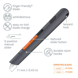 Slice Pen Cutter Manual Retractable