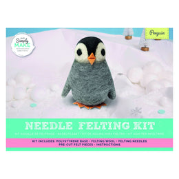 Needle Felting Kit - Penguin