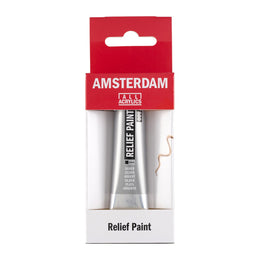 Amsterdam Relief Paint 20ml Silver 800