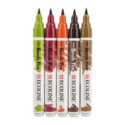 Ecoline Brushpen Set 5pc - Autumn