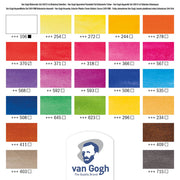 Van Gogh Watercolour Plastic 24 Half Pan Set Botanical