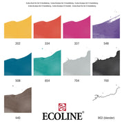 Ecoline Brushpen Set 10pc - Hand Lettering