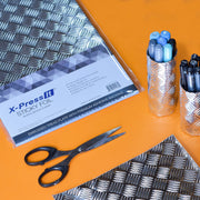 X-Press It Sticky Foil Tread Plate A4 (Per Sheet)