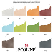 Ecoline Brushpen Set 10pc - Architect