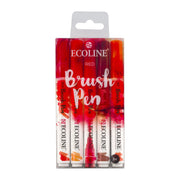 Ecoline Brushpen Set 5pc - Red